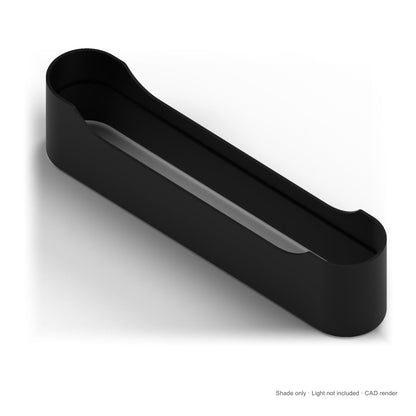 CAD render of one PrintRacer shade for a Philips Hue Play light bar. Light not included.